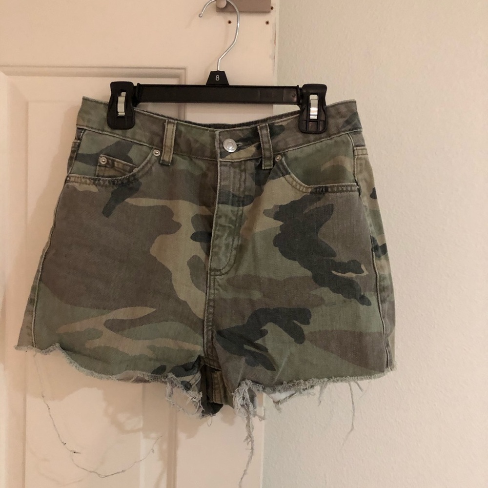 Topshop Camo Shorts